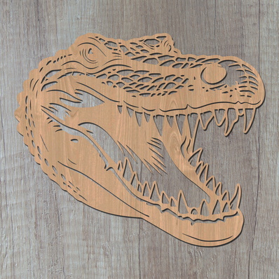 Alligator Laser SVG - HappyDesignStudio - 002