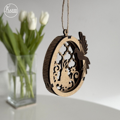 分層復活節彩蛋標籤包 - LaserCutano - 004