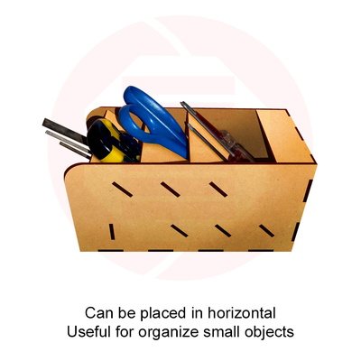 雷射切割 svg 辦公桌收納盒鉛筆筆筒模板 - Daniel San - 004