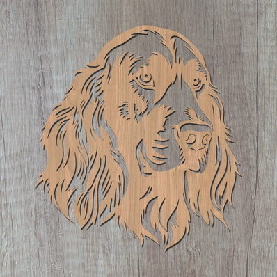 愛爾蘭塞特犬雷射 svg 切割文件、愛爾蘭塞特犬 glowforge 文件 - HappyDesignStudio - 002