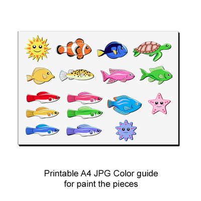 雷射切割海洋海洋動物 glowforge svg diy 工藝品 - Daniel San - 005