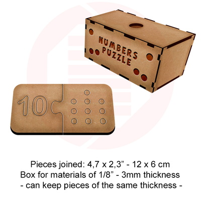 雷射切割 svg 模板 數位拼圖學校材料 - Daniel San - 004