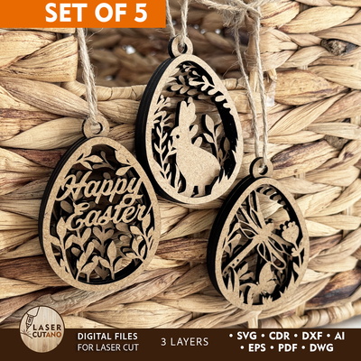 Happy Easter Decorative Tags