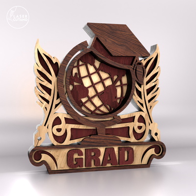 Graduation Stand Multi-Layer Decoration - LaserCutano - 001