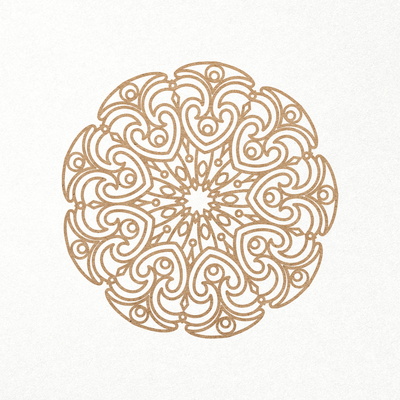 曼陀羅。圓形曼陀羅裝飾品。 svg dxf png 文件 - CraftyKittyArt - 001