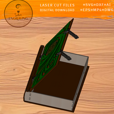 德魯伊書雷射切割文件 - SiArt - 002