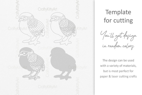 復活節小雞,小雞,3d 分層 svg dxf png 文件 復活節小雞,小雞,3d 分層 svg dxf png 文件 - CraftyKittyArt - 001