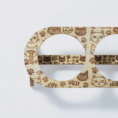 Pet Engraved Bowl Stand - FLUX Inc - 002