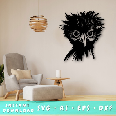 烏骨雞 雷射 svg - HappyDesignStudio - 001