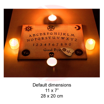 Laser cut Ouija talking spirit board SVG template diy crafts - Daniel San - 002