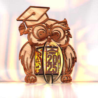 Graduation Lamp Owl - LaserCutano - 004