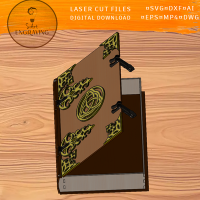 Celtic Book laser cut files - SiArt - 002
