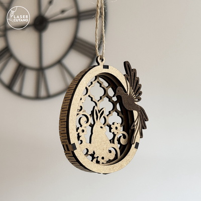 分層復活節彩蛋標籤包 - LaserCutano - 003