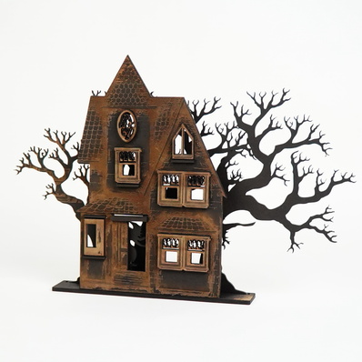 Halloween Decor - Spooky Haunted House - FLUX Inc - 001