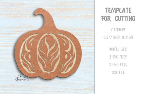 Pumpkin SVG DXF PNG, Fall, Autumn, Harvest, Thanksgiving Day - CraftyKittyArt - 001