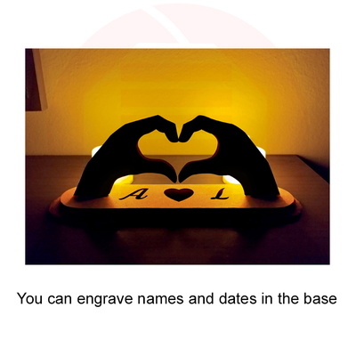 雷射切割 svg 模板心形裝飾婚禮情侶禮物 - Daniel San - 004