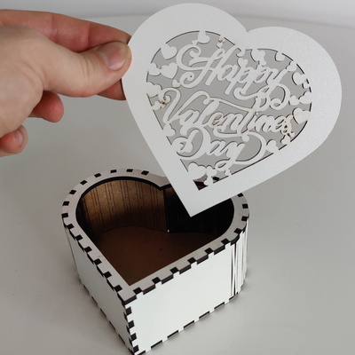 情人節心形裝飾盒 - LaserCutano - 004