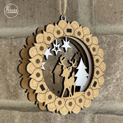 聖誕樹玩具飾品套裝 - LaserCutano - 002