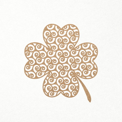 三葉草。三葉草葉。聖帕特里克節 svg dxf png 文件 - CraftyKittyArt - 001