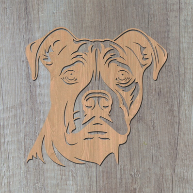 Staffordshire Bull Terrier Laser SVG Cut File - HappyDesignStudio - 002