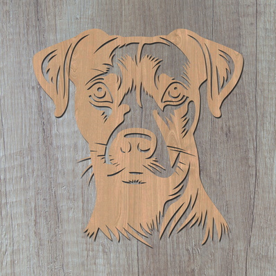 帕特代爾梗犬 雷射 svg - HappyDesignStudio - 002