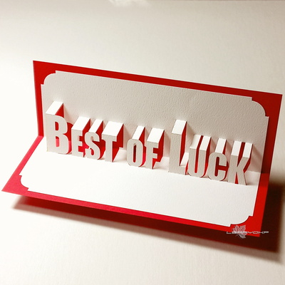 Pop-Up Card-Best of Luck