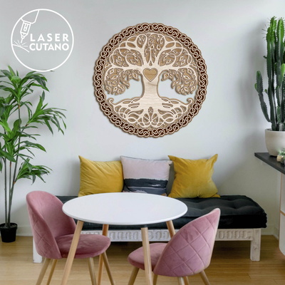 TREE of LIFE Multilayer Wall Decoration - LaserCutano - 005