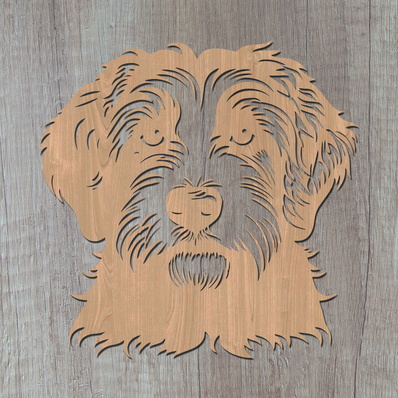 Aussiedoodle Laser SVG  - HappyDesignStudio - 002
